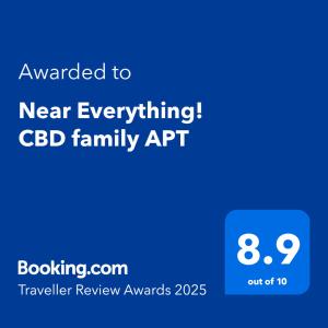 Cozy CBD Family APT Near Southern Cross Station