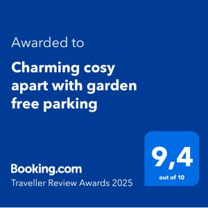 Charming cosy apart with garden free parking