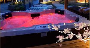 Cozy house with amazing year-around outdoor silver hot tub