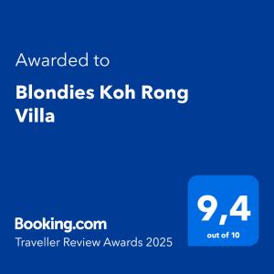 Blondies Koh Rong Villa