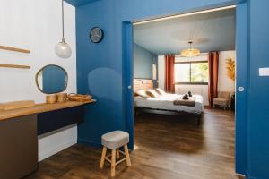 Maisons de vacances Le Loft Black Wood - Piscine prive et grande terrasse a 20 min de Rennes : photos des chambres