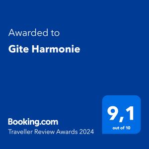 Appartements Gite Harmonie : photos des chambres