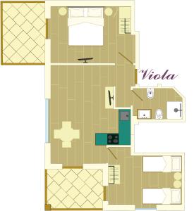 Appartamento con 2 Camere da Letto