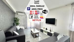 Appartements Le Citybreak BeauT4 Moderne Terrasse-Centre-Ville Parking gratuit : photos des chambres