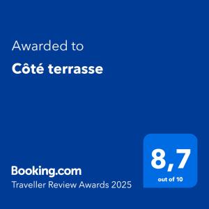 Côté terrasse