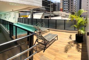 50m praia Ponta Verde I Apto moderno I Piscina I Garagem