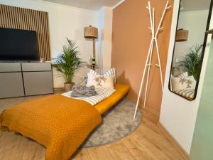 Appartment mit Garten im Beachhouse am Goitzschesee - strandnah & gemütlich