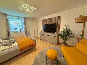 Appartment mit Garten im Beachhouse am Goitzschesee - strandnah & gemütlich