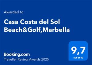 Casa Costa del Sol Beach&Golf,Marbella