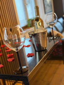 Apartament z prywatnym jacuzzi - bezpłatny parking - ogród