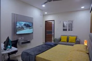 Yendluri's -Studio Flat 1BHK -Kondapur, Gachibowli - Patancheru