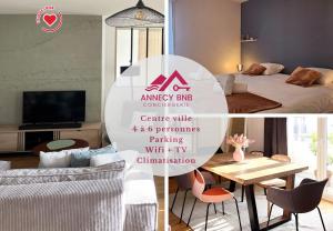 Appartements Chez Marlay, centre ville , 3 chambres , clim : photos des chambres