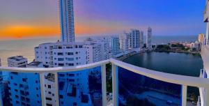 Apartamento hermoso en cartagena el laguito bocagrande con vista al mar
