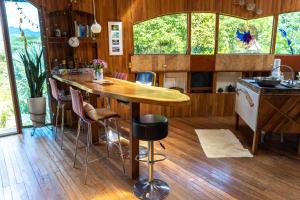 Artistic house in a coffee plantation