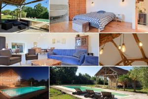 Belle maison en pierres avec piscine