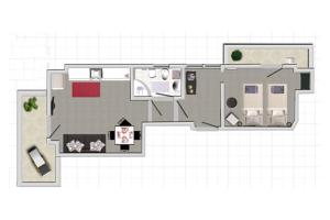 Appartamento con 1 Camera da Letto e Balcone