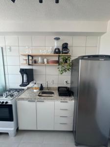 Apartamento em frente à praia conforto completo