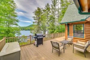 Lakefront Corinth Log Home Private Dock, Fire Pit - Lake Luzerne