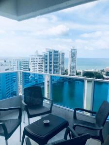 Apartamento hermoso en cartagena el laguito bocagrande con vista al mar