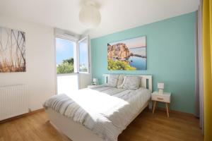 Appartements T3 Panoramic view Toulouse, near Chu Rangueil, 2 chambres, tout equipe, neuf : photos des chambres