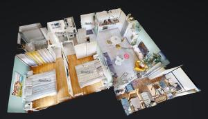 Appartements T3 Panoramic view Toulouse, near Chu Rangueil, 2 chambres, tout equipe, neuf : photos des chambres