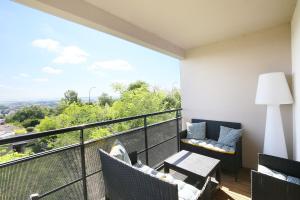 Appartements T3 Panoramic view Toulouse, near Chu Rangueil, 2 chambres, tout equipe, neuf : photos des chambres