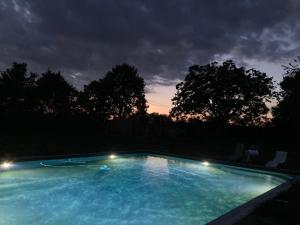 Maisons de vacances Domaine proche de Chinon piscine, billard, petanque et aire de jeux pour enfants : photos des chambres