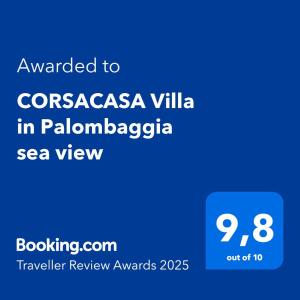 CORSACASA Villa in Palombaggia sea view