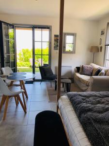 Appartements Bel Air Studios-Terrasse couverte-Jardinet-Vue Pont de Normandie-Parking prive : photos des chambres