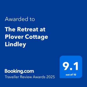 The Retreat at Plover Cottage Lindley