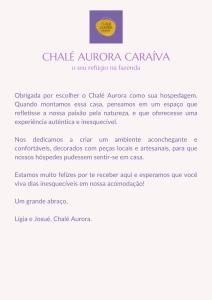 Chalé Aurora Caraíva