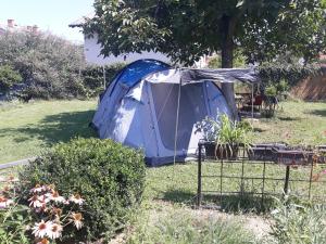 CAMP under walnut, PITCHES Roseart, EMPTY LOTS with outdoor kitchen