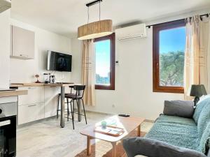 Appartements Lou Miradou 1 - Vieux village medieval, Cosy, Clim, 2 personnes : photos des chambres