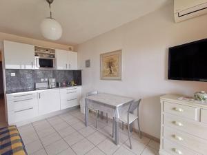 Joli studio +cabine pour 4 personnes.face mer - proche du centre ville - FR-1-803-74