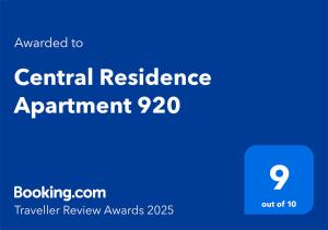 Central Residence Apartment 920