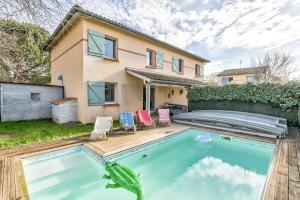 Villas Villa St Simon - 11 couchages, piscine, parking, parfait entre famille, amis ou pros : photos des chambres