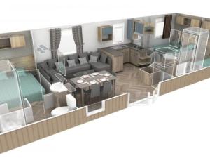 Campings Mobil Home Bleu ‘n’ Blue : photos des chambres