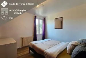 Chambre privée dans logement partagé, L'Hibiscus Paris & Stade de France - 加尔热莱戈内塞
