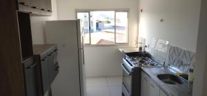 Apt Novo, 6 hóspedes, Suite, Garagem, boa localização, IPTV, vista da cidade