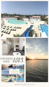 Maisons de vacances Bungalow confort Gastes + Piscine : photos des chambres