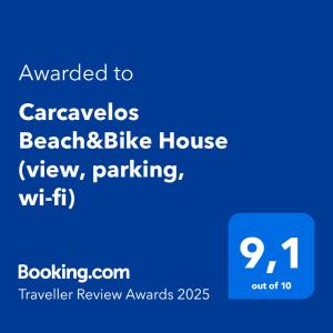 Carcavelos Beach&Bike House (view, parking, wi-fi)