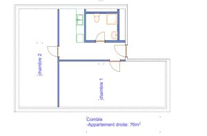Charming 3P en attique Genève Veyrier Salève