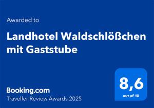Landhotel Waldschlößchen mit Gaststube