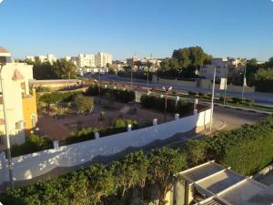 One bedroom flat with large terrace in a villa with swimming pool