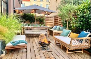 Maisons de vacances Exceptional house with Terrace and Parking a Courbevoie : photos des chambres