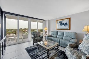 Anchorage Resort 8th floor condo in Siesta Key with private beach access pool boat dock 0894