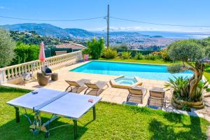 Nice villa de prestige Vue mer panoramique Piscine Climatisation