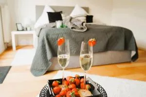 Wohnträumerei- Penthouse Domoase -Stilvolles Maisonette-Penthouse mit 4 Terrassen und Blick auf den Dom - Paderborn