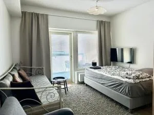 Rauhallinen studio isolla parvekkeella - Noljakka