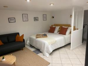 Appartements appart studio RDC de maison avec exterieur proche Reims : photos des chambres